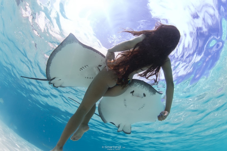 Подводная фотосессия Королевы скатов