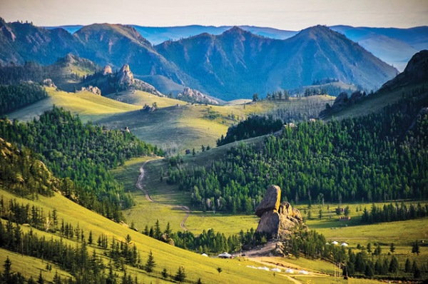 The Turtle Rock at Terelj National Park in Mongolia.
