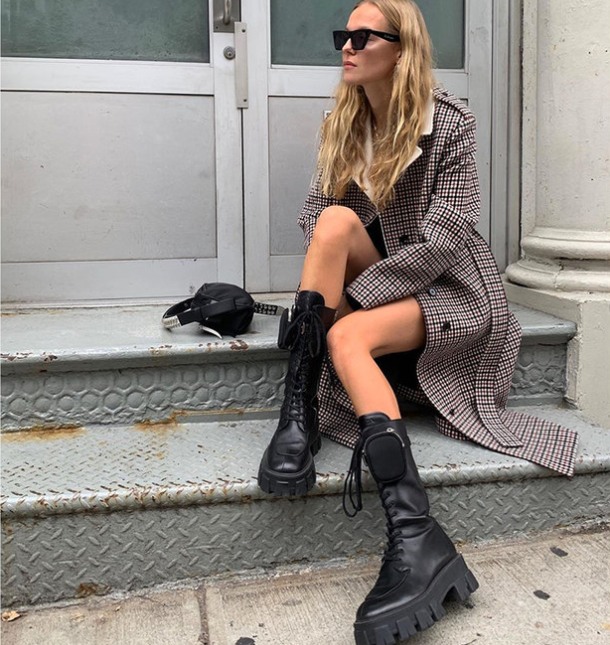 Грубые модные ботинки