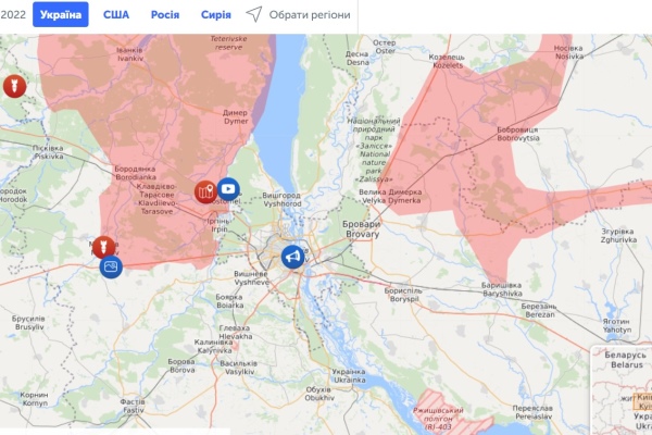 Карта войны в Украине 2022