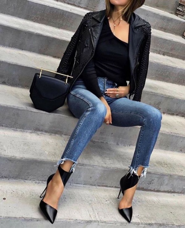 Узкие джинсы (скинни)