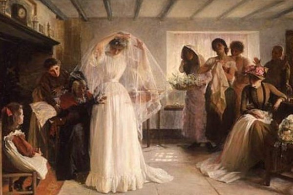 Свадебная мода разных веков