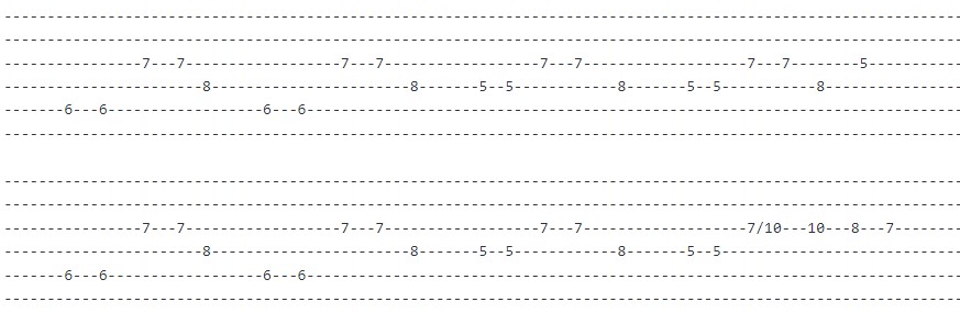 Mr. Kitty - After Dark. Guitar tab