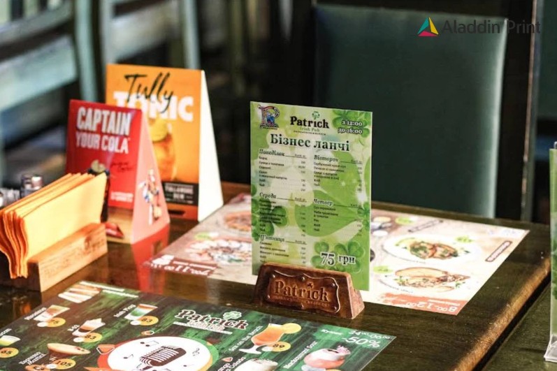 Поліграфія для ресторану у Києві